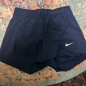 Nike Women's Dark Blue Athletic Shorts